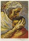 DAVID ALFARO SIQUEIROS Two color lithographs.